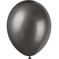 Ballonger Metallic, Svart (10-pack)
