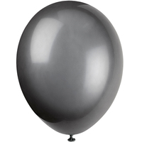 Ballonger, Svart (10-pack)