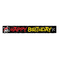 Banderoll Happy Birthday Piratkalas