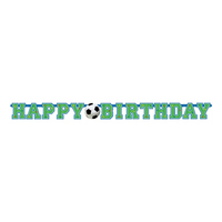Bokstavsgirlang Happy Birthday Fotboll