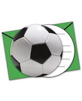 Fotboll Inbjudningskort Gräs