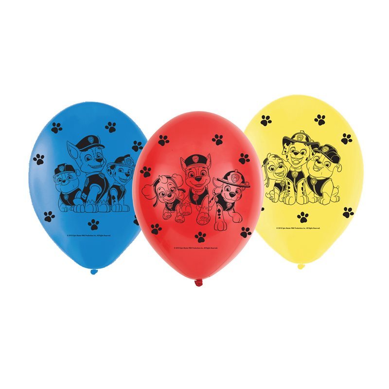 Paw Patrol Ballonger 6-pack