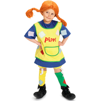 Pippi Långstrump, Maskeraddräkt Barn (Small 98-104)