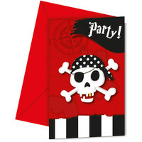Pirat Skattkarta Inbjudningskort