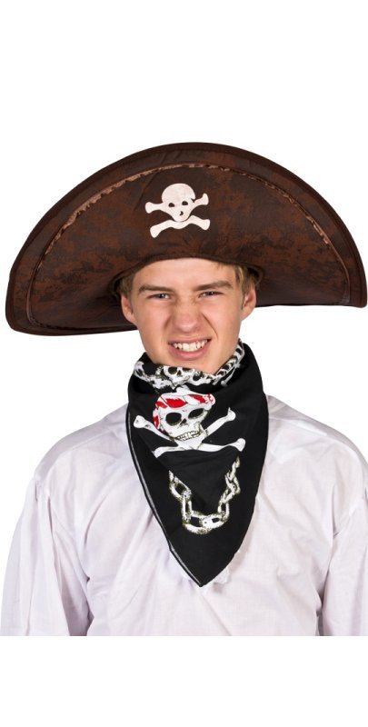 Piratbandana med motiv