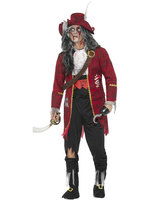 Piratdräkt Zombie Deluxe (Medium)