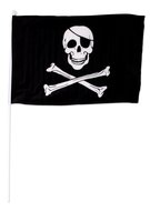 Piratflagga på pinne