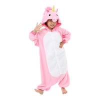 Rosa Enhörning Barn Kigurumi