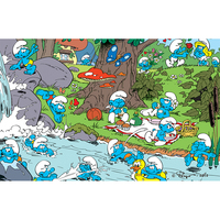 Smurfarna Fyrkantig, Tårtbild Oblat