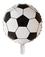 Svart/Vit Fotboll Heliumballong