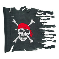 Vädersliten Piratflagga